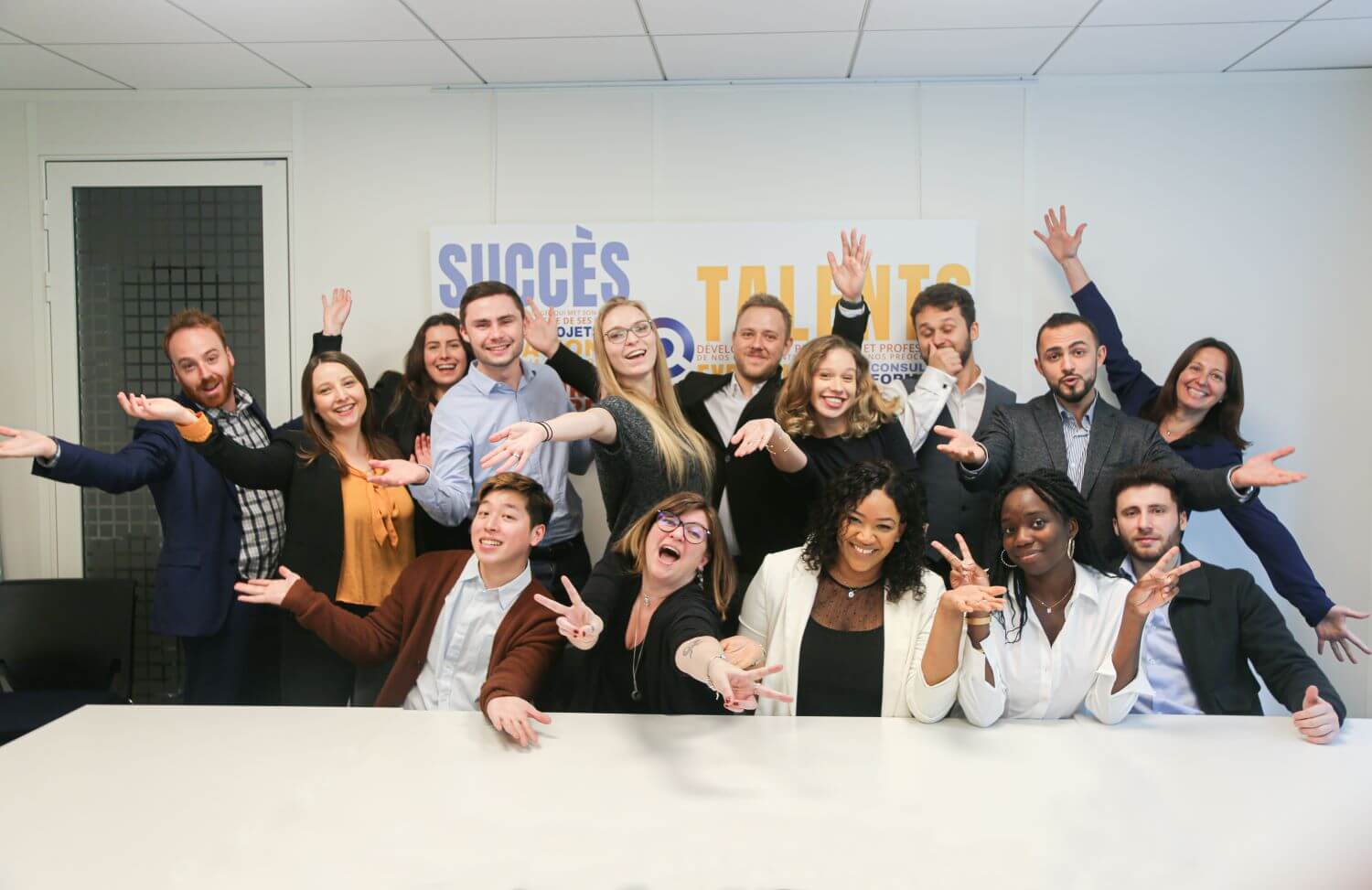 Campagne_sens_carriere Collaborateurs SQORUS en train de s'amuser